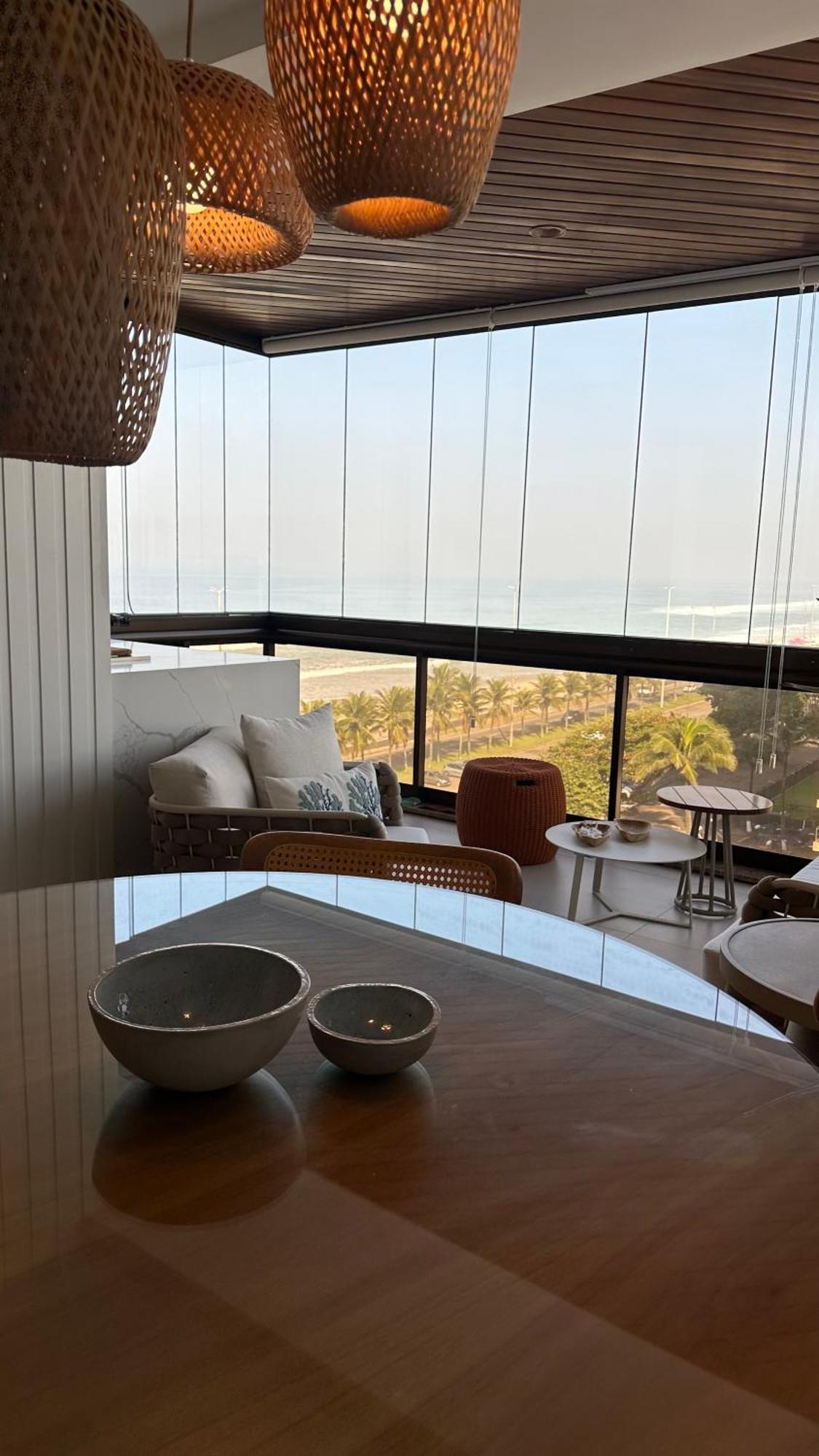 ריו דה ז'ניירו Lindo Apto No Melhor Lugar Da Barra Da Tijuca! Com Uma Vista De Tirar O Folego, Frente Para O Mar! Totalmente Equipado E Decorado Ao Lado Dos Melhores Hoteis E Quiosques Da Barra! Portaria 24H, Piscina, Sauna, Jacuzzi, Academia, Garagem, Wi-Fi, Lavan מראה חיצוני תמונה